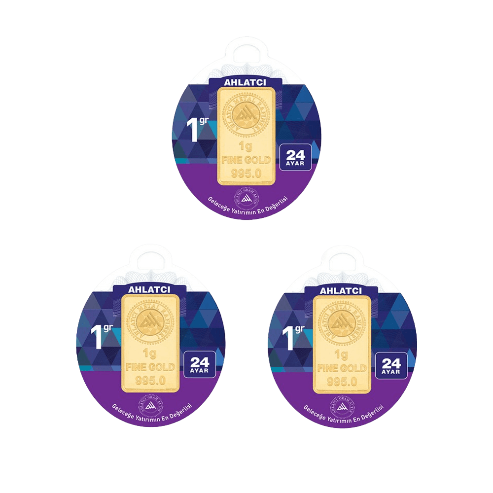24 Ayar - 3 Gram Külçe Altın